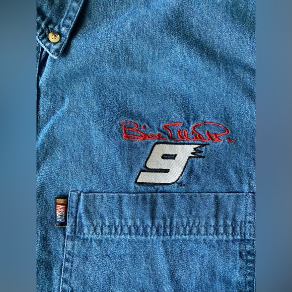 Vintage - Competitors View Bill Elliot chambray button down - Picture 8 of 9